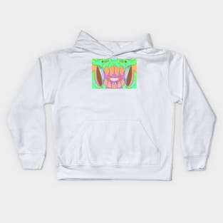 Chomps Fanged Grunge Mask Kids Hoodie